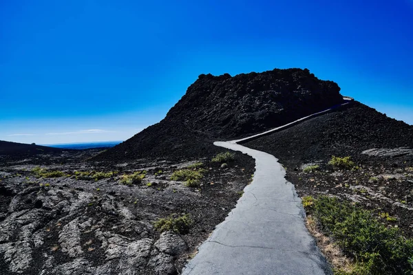 Splatter Cone Túraútvonalat Kráterek Hold Nemzeti Park — Stock Fotó