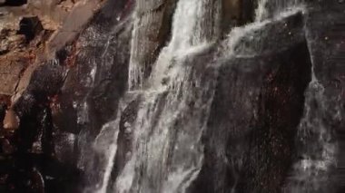 Sonbahar ormanında şelale