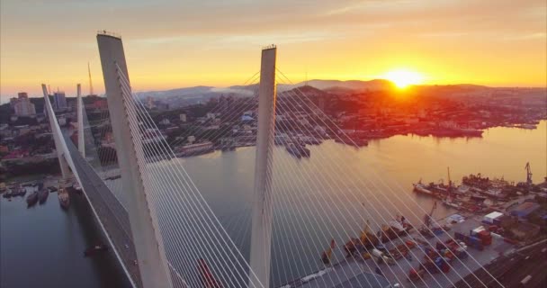 Vladivostok Rusya Temmuz 2017 Vladivostok Havadan Görünüşü — Stok video