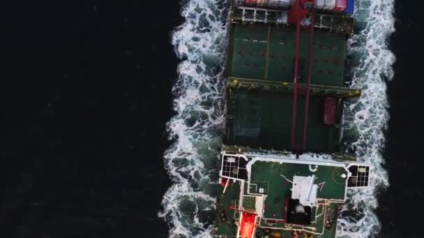 Vladivostok Rusya Aralık 2018 Vladivostok Taki Geminin Havadan Görünüşü — Stok video