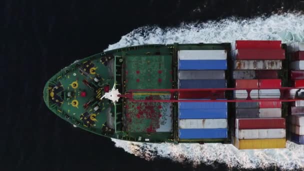 Vladivostok Russia December 2018 Aerial View Ship Vladivostok — Stock Video