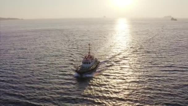 Władywostok Rosja Grudnia 2018 Widok Lotu Ptaka Statek Władywostoku — Wideo stockowe