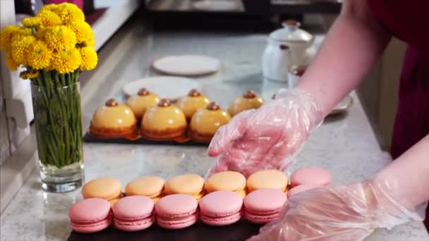 Imagini Prăjituri Proaspete Delicioase — Videoclip de stoc