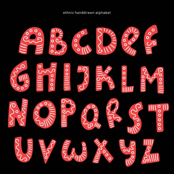 Vektor handskrivna alfabetet — Stock vektor