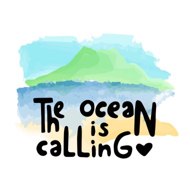 okyanus illüstrasyon çağırıyor