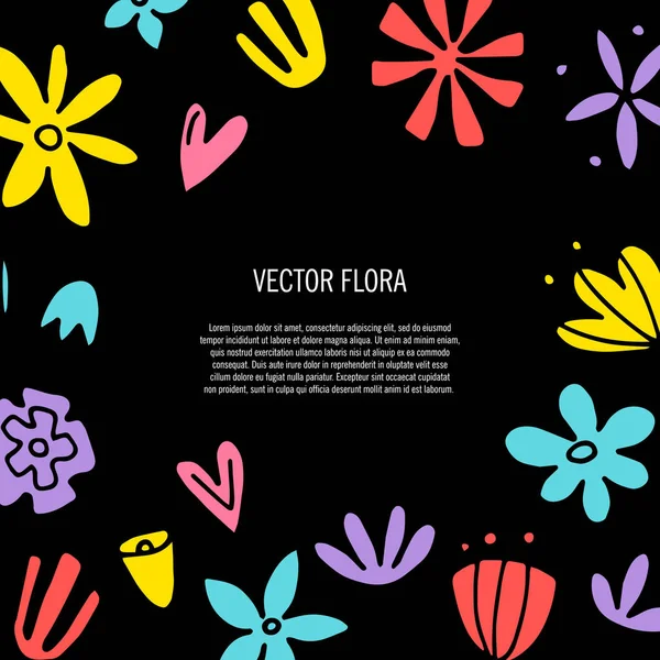 Flower graphic design. — Stock Vector