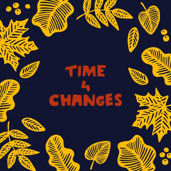 Vektör karikatür tarzı sonbahar tasarımı