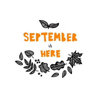 Vektör karikatür tarzı sonbahar tasarımı