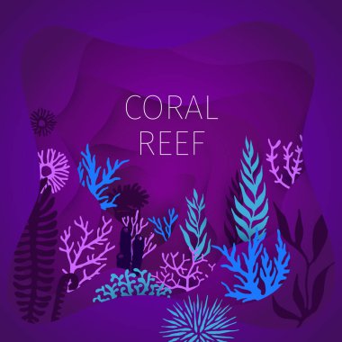 Mercan şekilli 3D soyut arkaplan