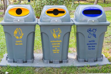 Bahçe içine metin Plastik depo gözü