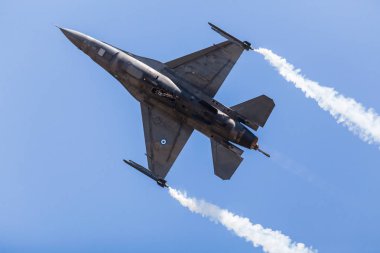 2018 Royal Uluslararası Hava dövme, Raf Fairford Gloucestershire'deki/daki oteller, resimde Yunan Hava Kuvvetleri F-16_c.