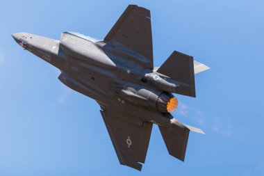 Bize Hava Kuvvetleri F-35a yıldırım, 2018 Royal Uluslararası Hava dövme Raf Fairford Gloucestershire'deki/daki oteller, resimde II.