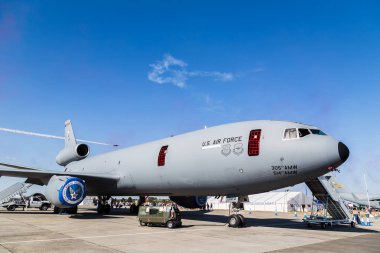 Bize hava kuvvetleri Kc-10 Extender 2018 Royal Uluslararası Hava dövme, Raf Fairford Gloucestershire'deki/daki oteller, resimde.