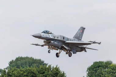 2018 Royal Uluslararası Hava dövme, Raf Fairford Gloucestershire'deki/daki oteller, resimde Polonya Hava Kuvvetleri F-16_c.
