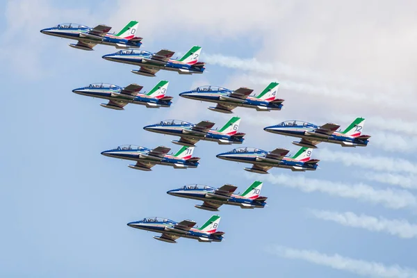 Italienische Luftwaffe Frecce Tricolori Beim Royal International Air Tattoo 2018 — Stockfoto