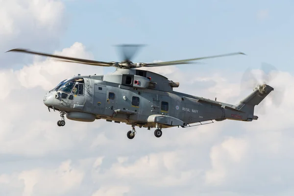 Royal Navy Merlin Pictured 2018 Royal International Air Tattoo Raf — Stock Photo, Image