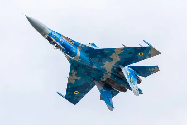 Flanker Fuerza Aérea Ucraniana 27P Capturado Royal International Air Tattoo — Foto de Stock