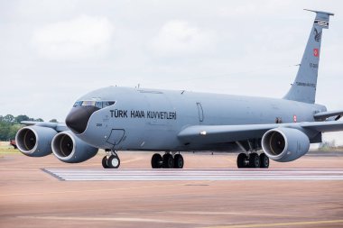 Türk Hava Kuvvetleri KC-135R 2019, raf Fairford 'daki Royal International Air Tattoo 'da yakalandı.