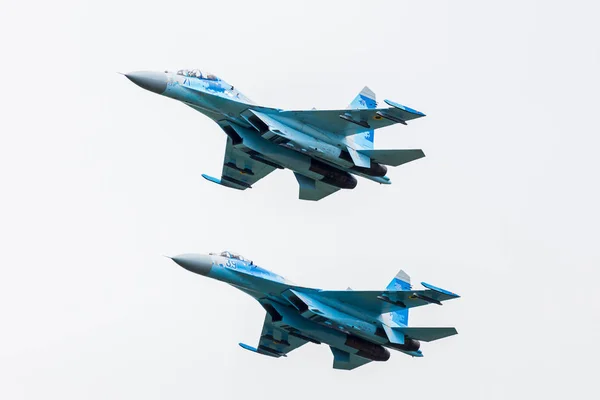 Ukraińskie Siły Powietrzne 27P 27Ub Flanker Para Uchwycona 2019 Royal — Zdjęcie stockowe