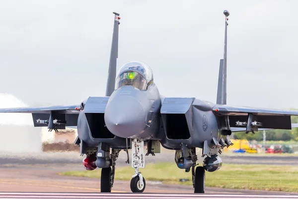 Usafe 15E Strike Eagle Captured 2019 Royal International Air Tattoo — Stock Photo, Image