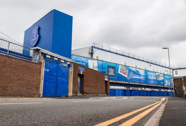 Tittar Upp Bullens Road Monter Hem Till Everton Sett Från — Stockfoto