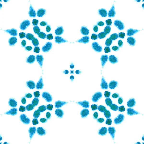 Acuarela geométrica azul. Patrón sin costura. Adorno de superficie. — Foto de Stock