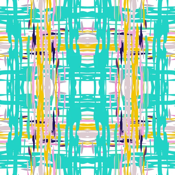 Ikat inconsútil patrón geométrico shibori — Vector de stock