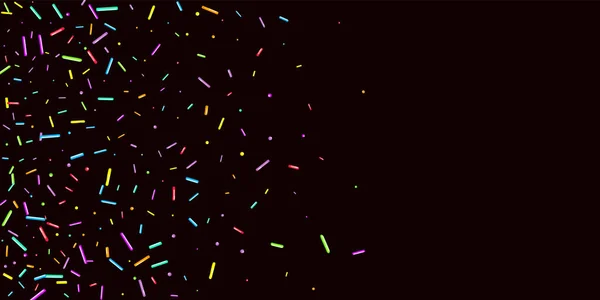 Party háttér Sprinkles szemcsés. Édes konfetti — Stock Vector