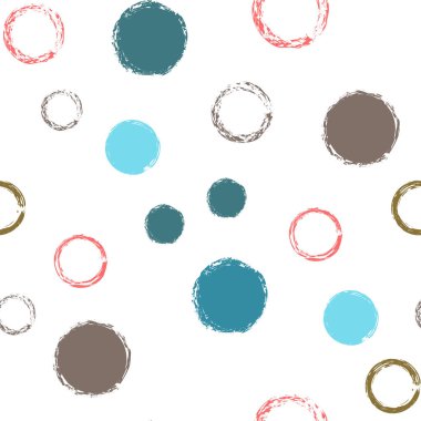 polka dots seamless pattern pastel clipart