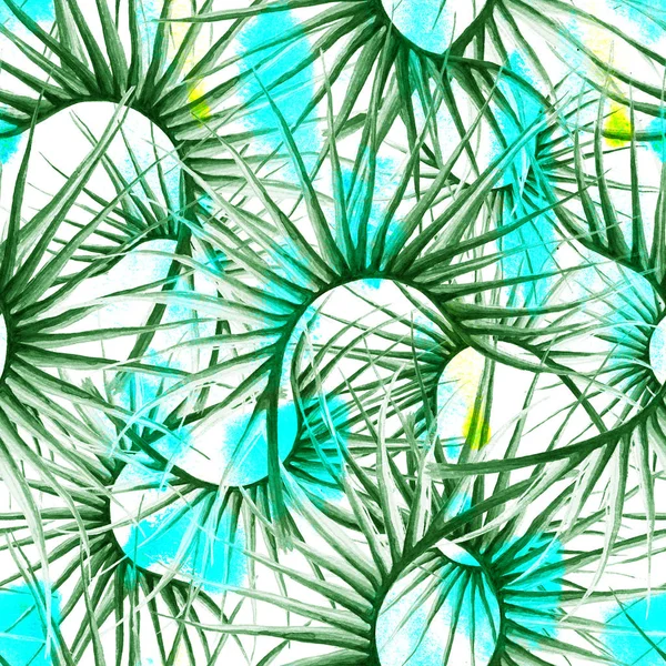 Tropical Green Seamless Pattern.