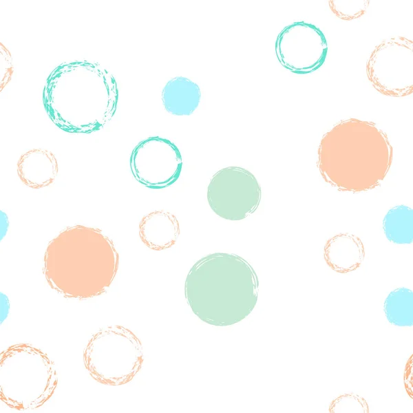 Polka dots vzor pastelových bezešvé — Stockový vektor