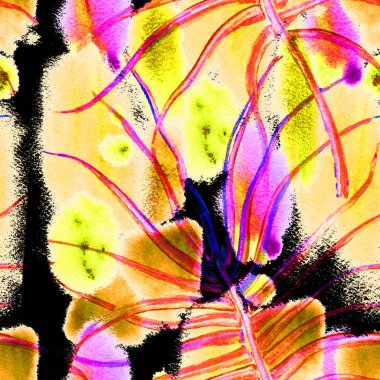 Orman Yazı Kusursuz Desen.