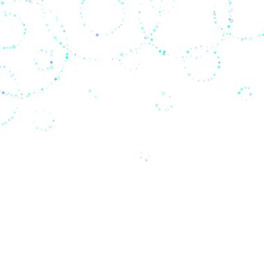 Mavi, turkuaz, turkuaz parıltılı yıldız konfetisi