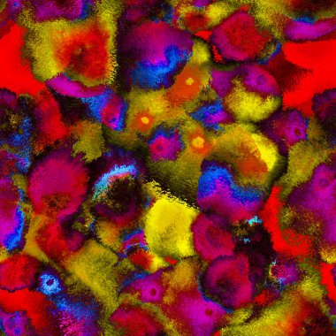 Gerçeküstü psikedelik fırça dokusu sürrealistik kusursuz desen