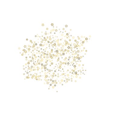 Altın parıltısı konfetisi parlıyor