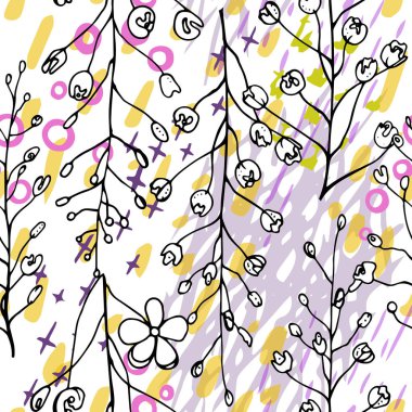 Sanatsal Yaratıcı Tropikal Siyah Beyaz Modern