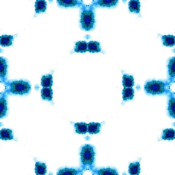 Niebieski geometryczny akwarela. Płynny wzór. Ozdoba powierzchniowa. — Zdjęcie stockowe