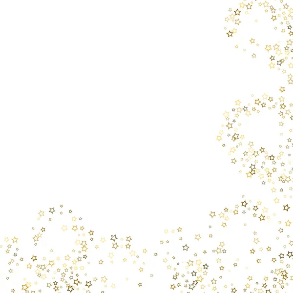 Brillo de oro confeti brillo — Vector de stock