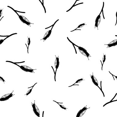 Siyah ve beyaz yay pürüzsüz desen