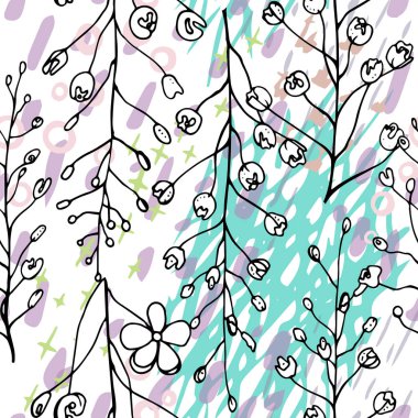 Sanatsal Yaratıcı Tropikal Siyah Beyaz Modern