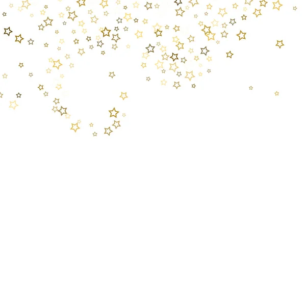 Brillo de oro confeti brillo — Vector de stock