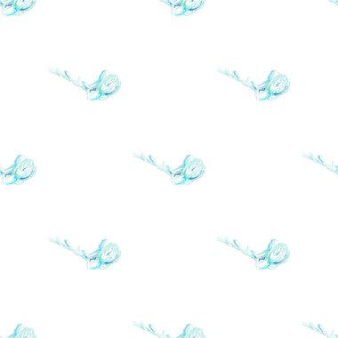 Çiçek Pastası. Beyaz Romantik Kusursuz Desen.