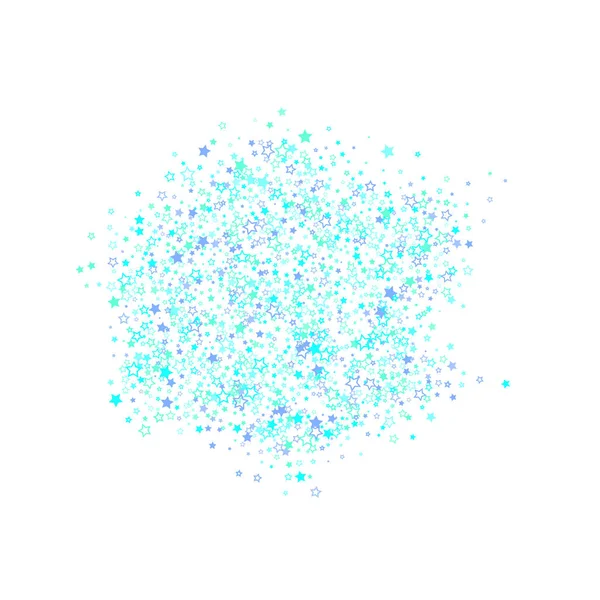 蓝蓝的、青色的、碧绿的星星 — 图库矢量图片