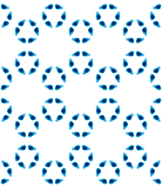 Μπλε γεωμετρική υδατογραφία. Απρόσκοπτη Pattern.Surface στολίδι. — Φωτογραφία Αρχείου