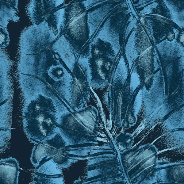Tropical Blue Seamless Pattern