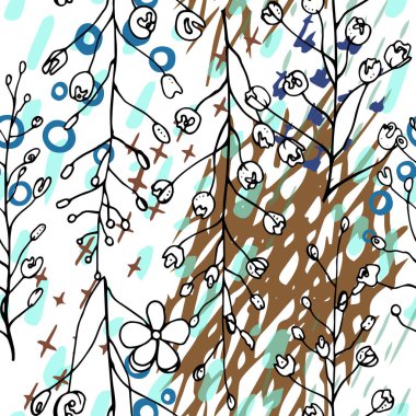 Sanatsal Yaratıcı Tropikal Siyah Beyaz Modern