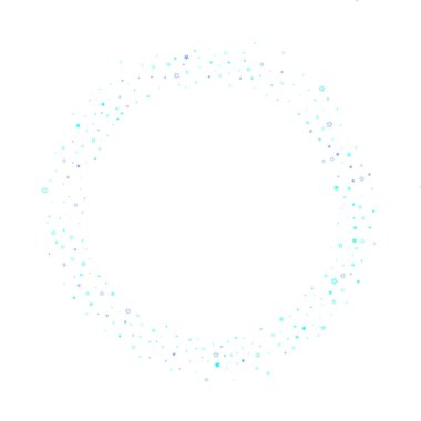 Mavi, turkuaz, turkuaz parıltılı yıldız konfetisi