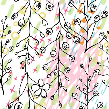 Sanatsal Yaratıcı Tropikal Siyah Beyaz Modern