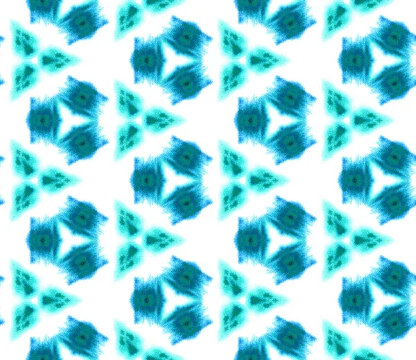 블루 지오 메트 릭 워터 컬러. 바다없는 무늬 - 표면 장식. — 스톡 사진