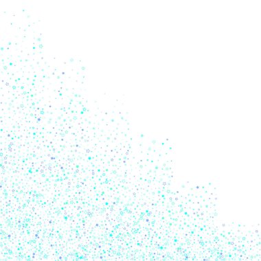 Mavi, turkuaz, turkuaz parıltılı yıldız konfetisi